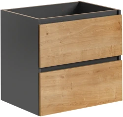 Szafka pod umywalkę 60 cm MONAKO dąb hamilton / szary diamentowy
