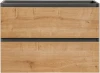 Szafka pod umywalkę 80 cm MONAKO dąb hamilton / szary diamentowy