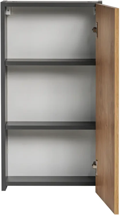 Szafka łazienkowa wisząca 40 cm MONAKO dąb hamilton / szary diamentowy