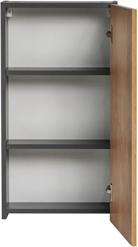 Szafka łazienkowa wisząca 40 cm MONAKO dąb hamilton / szary diamentowy