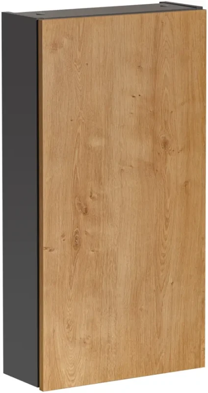 Szafka łazienkowa wisząca 40 cm MONAKO dąb hamilton / szary diamentowy