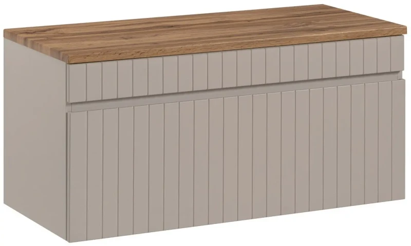 Szafka pod umywalkę 100 cm ICONIC CASHMERE z blatem 100 cm