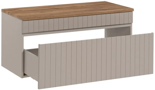 Szafka pod umywalkę 100 cm ICONIC CASHMERE z blatem 100 cm