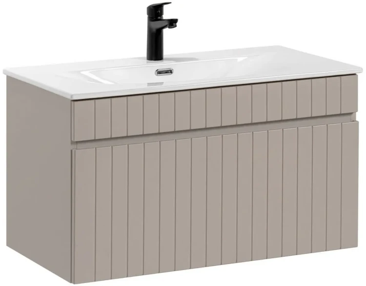 Zestaw mebli łazienkowych ICONIC CASHMERE (szafka ICONIC CASHMERE 82-80-D-1S + umywalka ceramiczna SKY 80/DP-8099)