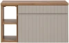 Zestaw mebli łazienkowych ICONIC WHITE (szafka pod umywalkę nadblatową ICONIC CASHMERE 82-60-D-1S)