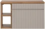 Zestaw mebli łazienkowych ICONIC WHITE (szafka pod umywalkę nadblatową ICONIC CASHMERE 82-60-D-1S)