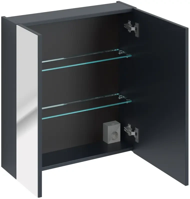 Szafka łazienkowa z lustrem 60 cm SANTA FE DEEP BLUE