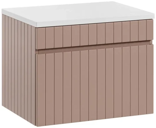 Szafka pod umywalkę 60 cm ICONIC ROSE z blatem 60 cm