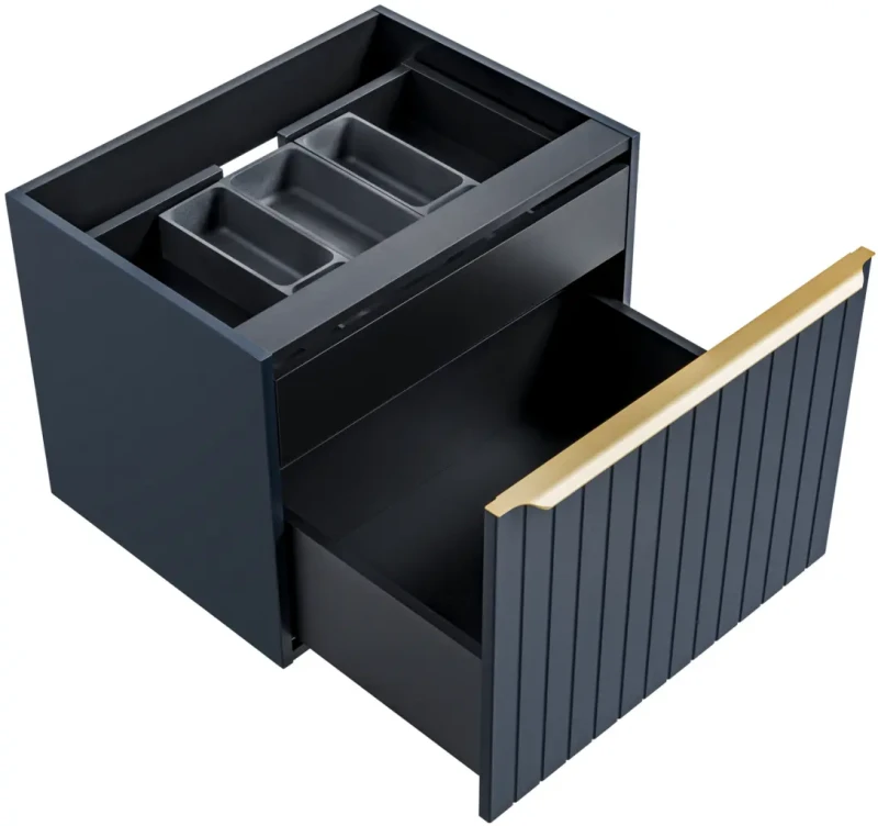 Szafka pod umywalkę nablatową 80 cm SANTA FE DEEP BLUE