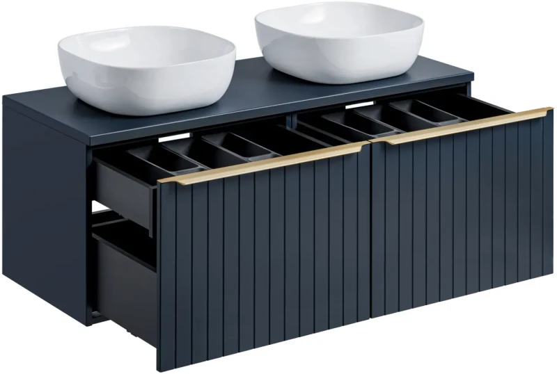 Szafka pod umywalkę nablatową 80 cm SANTA FE DEEP BLUE