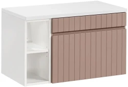Zestaw mebli łazienkowych ICONIC ROSE z blatem 80 cm - 3 elementy