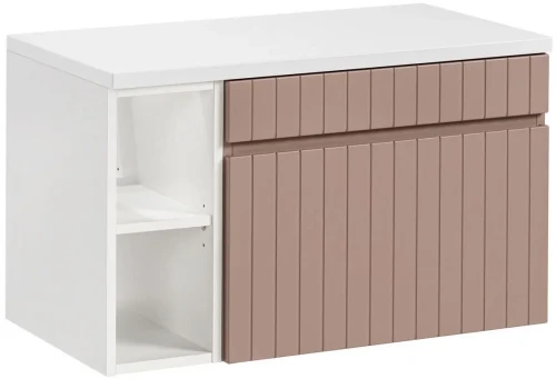 Zestaw mebli łazienkowych ICONIC ROSE z blatem 80 cm - 3 elementy