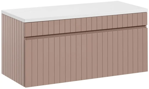 Szafka pod umywalkę 100 cm ICONIC ROSE z blatem 100 cm