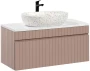 Szafka pod umywalkę 100 cm ICONIC ROSE z blatem 100 cm  (aranżacja)