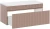Szafka łazienkowa 100 cm ICONIC ROSE (szafka pod umywalkę ICONIC ROSE 82-100-E-1S)