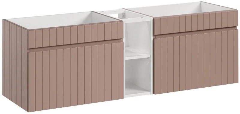 Zestaw mebli łazienkowych ICONIC CASHMERE z blatem 140 cm - 4 elementy