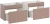 Zestaw mebli łazienkowych ICONIC CASHMERE z blatem 140 cm - 4 elementy