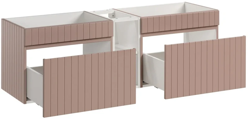 Zestaw mebli łazienkowych ICONIC CASHMERE z blatem 140 cm - 4 elementy