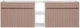 Zestaw mebli łazienkowych ICONIC CASHMERE z blatem 140 cm - 4 elementy