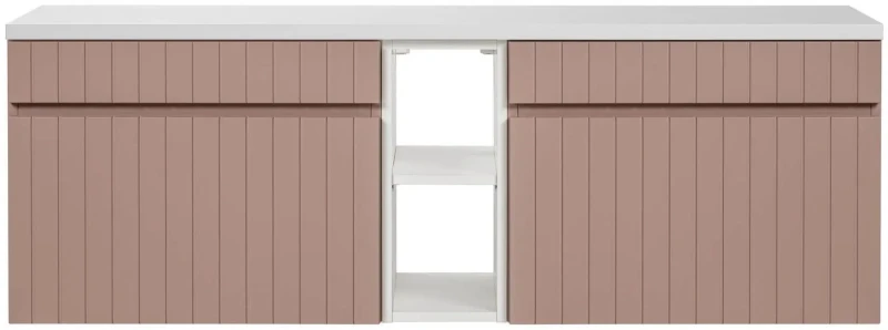 Zestaw mebli łazienkowych ICONIC CASHMERE z blatem 140 cm - 4 elementy