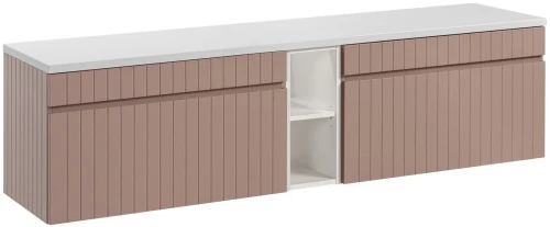 Zestaw mebli łazienkowych ICONIC ROSE z blatem 180 cm - 4 elementy