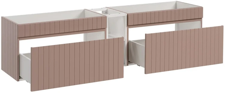 Zestaw mebli łazienkowych ICONIC ROSE z blatem 180 cm - 4 elementy