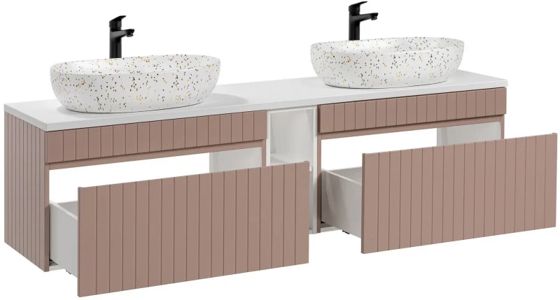 Zestaw mebli łazienkowych ICONIC ROSE z szafką pod umywalkę 180 cm