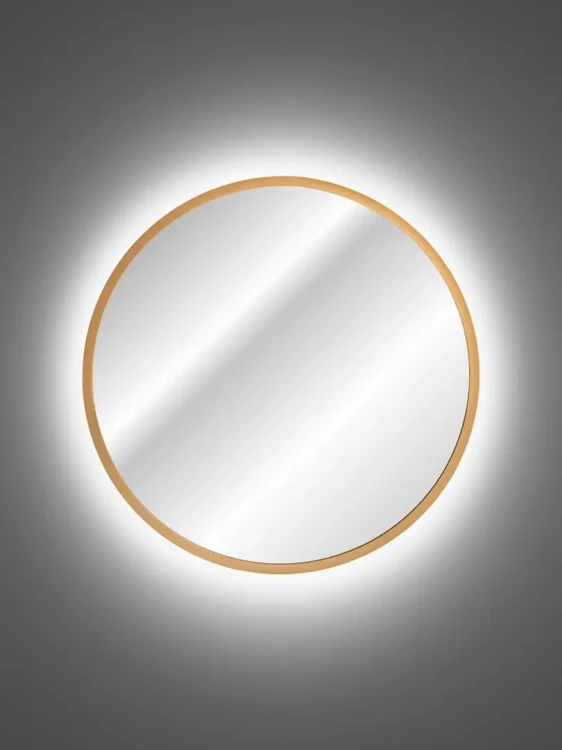Lustro 60 cm HESTIA LED złote