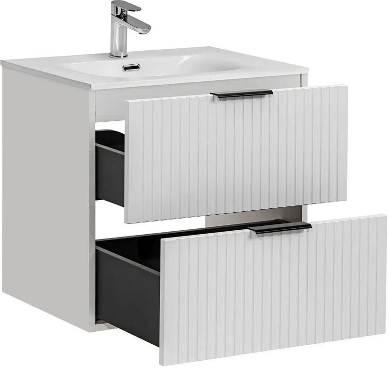 Szafka łazienkowa 60 cm ADEL WHITE z umywalką Sky