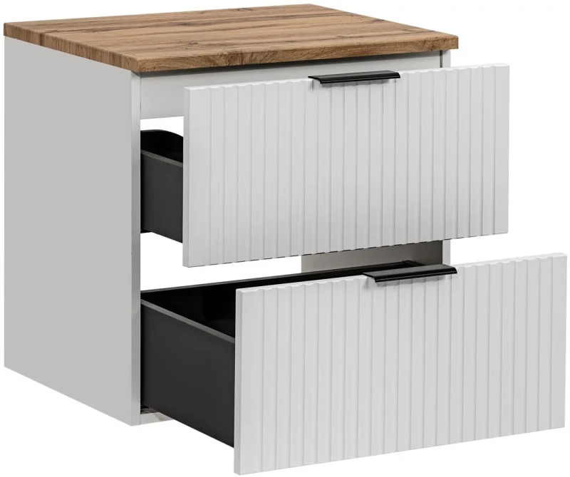 Szafka pod umywalkę 60 cm ADEL WHITE z blatem 60 cm