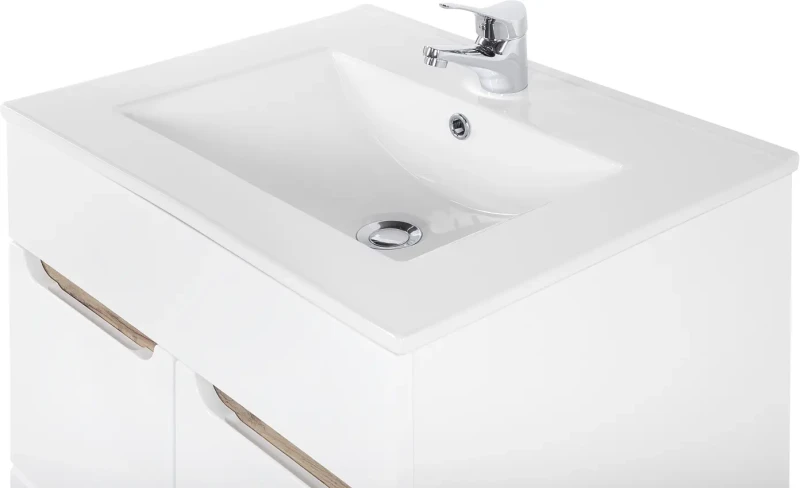 Zestaw mebli łazienkowych BW SPRIT A100 biały z szafką pod umywalkę 100 cm - 5 elementów