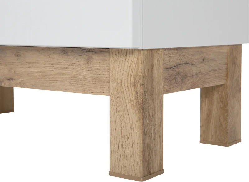 Zestaw mebli łazienkowych BW SPRIT A100 biały z szafką pod umywalkę 100 cm - 5 elementów