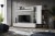 Meblościanka Silk II 240 cm zestaw 4 elementy z LED do salonu biały