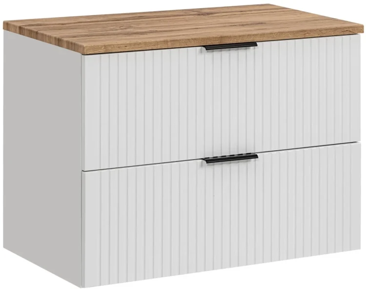 Szafka łazienkowa 80 cm ADEL WHITE (szafka pod umywalkę ADEL WHITE 82-80-B-2S)