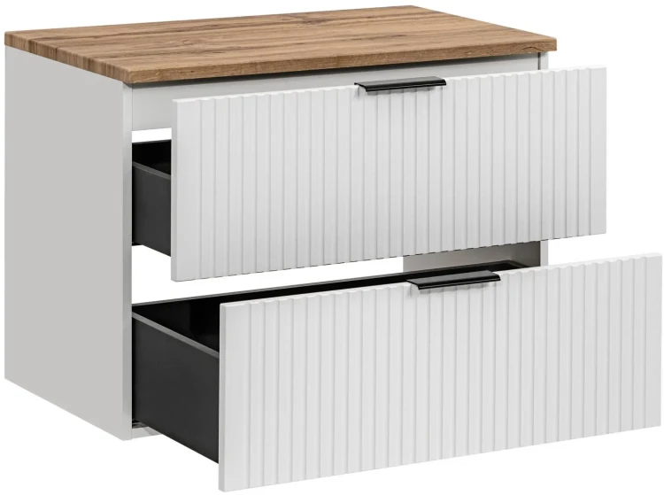 Szafka łazienkowa 80 cm ADEL WHITE (szafka pod umywalkę ADEL WHITE 82-80-B-2S)