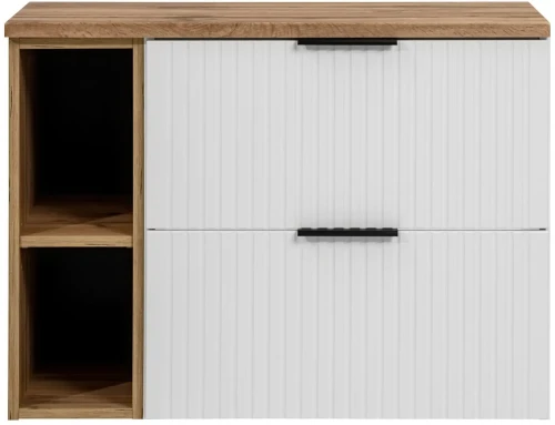 Zestaw mebli łazienkowych ADEL WHITE z blatem 80 cm - 3 elementy