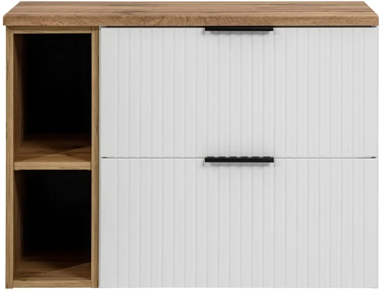 Zestaw mebli łazienkowych ADEL WHITE z blatem 80 cm - 3 elementy
