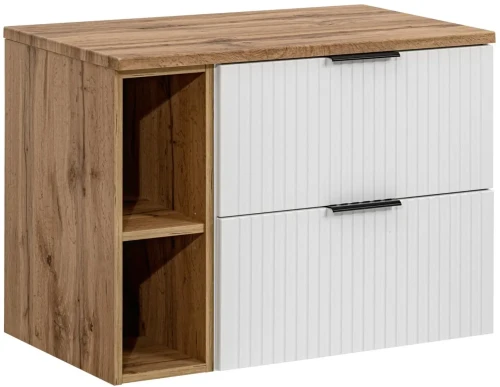 Zestaw mebli łazienkowych ADEL WHITE z blatem 80 cm - 3 elementy