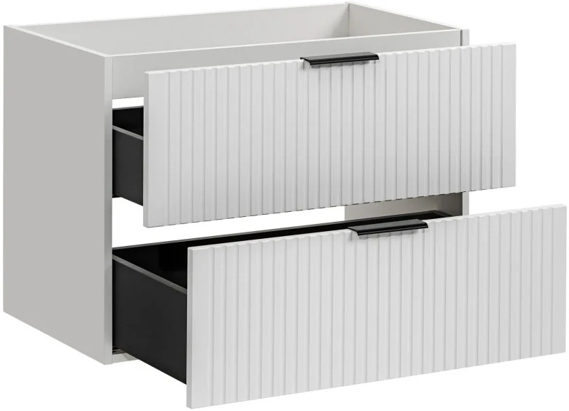 Zestaw mebli łazienkowych ADEL WHITE (szafka pod umywalkę ADEL WHITE 82-80-B-2S)