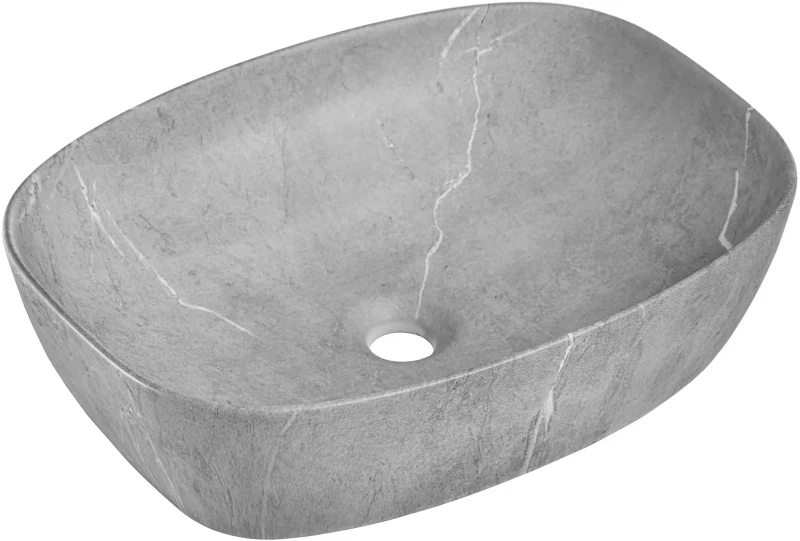 Zestaw mebli łazienkowych ADEL WHITE (umywalka ceramiczna nadblatowa UN-ANNA-MH1)