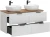 Zestaw mebli łazienkowych ADEL WHITE z dwoma umywalkami SMILE i blatem 120 cm - 5 elementów