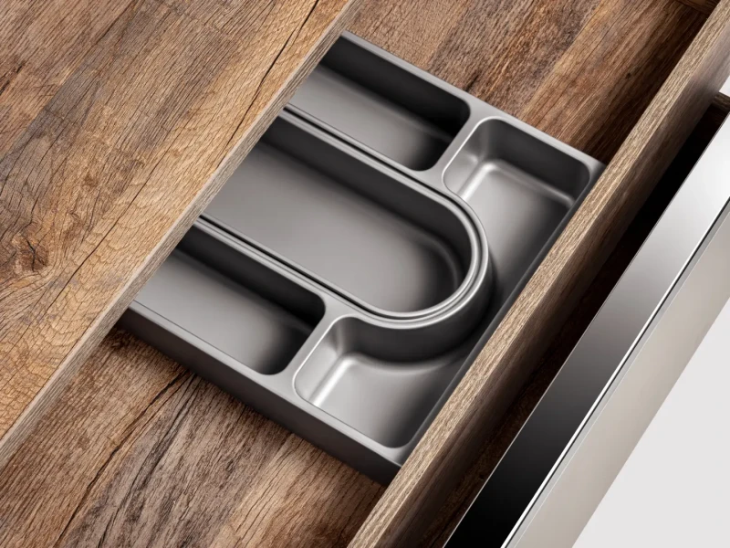 Szafka podwójna łazienkowa 80 cm SANTA FE taupe/dąb vintage z dwoma umywalkami SMILE i blatem 180 cm