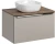 Szafka łazienkowa 80 cm SANTA FE taupe/dąb vintage z umywalką SMILE i blatem 80 cm