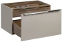 Szafka podwójna łazienkowa 60 cm SANTA FE taupe/dąb vintage z blatem 140 cm