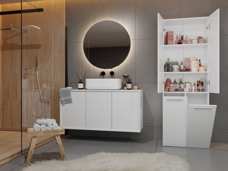 Szafka łazienkowa Emil II Biały mat