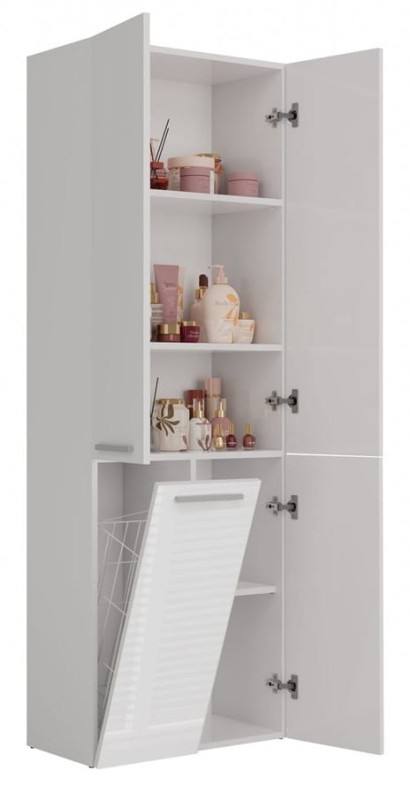 Szafka łazienkowa Emil I Biały mat/połysk