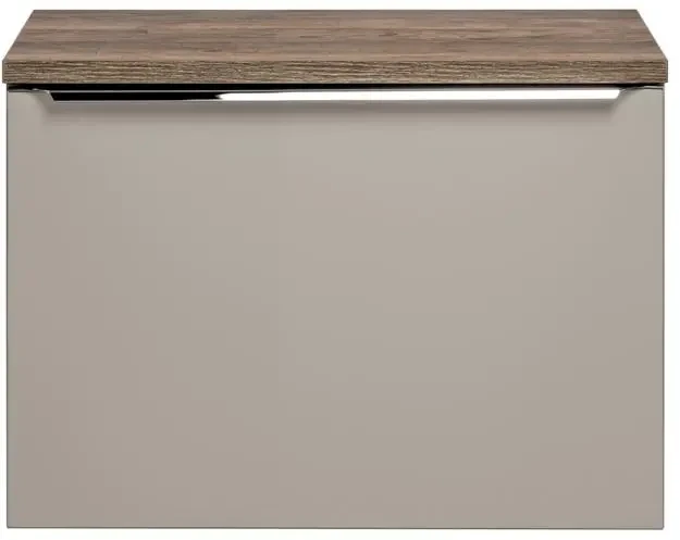 Zestaw mebli łazienkowych SANTA FE TAUPE z umywalką SMILE i blatem 60 cm - 3 elementy