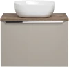 Zestaw mebli łazienkowych SANTA FE TAUPE z umywalką SMILE i blatem 60 cm - 3 elementy
