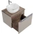 Zestaw mebli łazienkowych SANTA FE TAUPE z umywalką SMILE i blatem 60 cm - 3 elementy