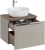 Zestaw mebli łazienkowych SANTA FE TAUPE z umywalką SMILE i blatem 60 cm - 3 elementy